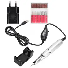 Портативная электрическая шлифовальная дрель для ногтей, ручка для маникюра, палитра для демонстрации лаков для педикюра, инструмент для ногтей, сверло с US EU Plug