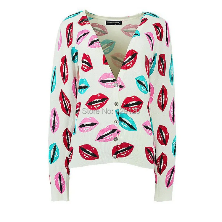 V-neck short paragraph cardigan sweater 