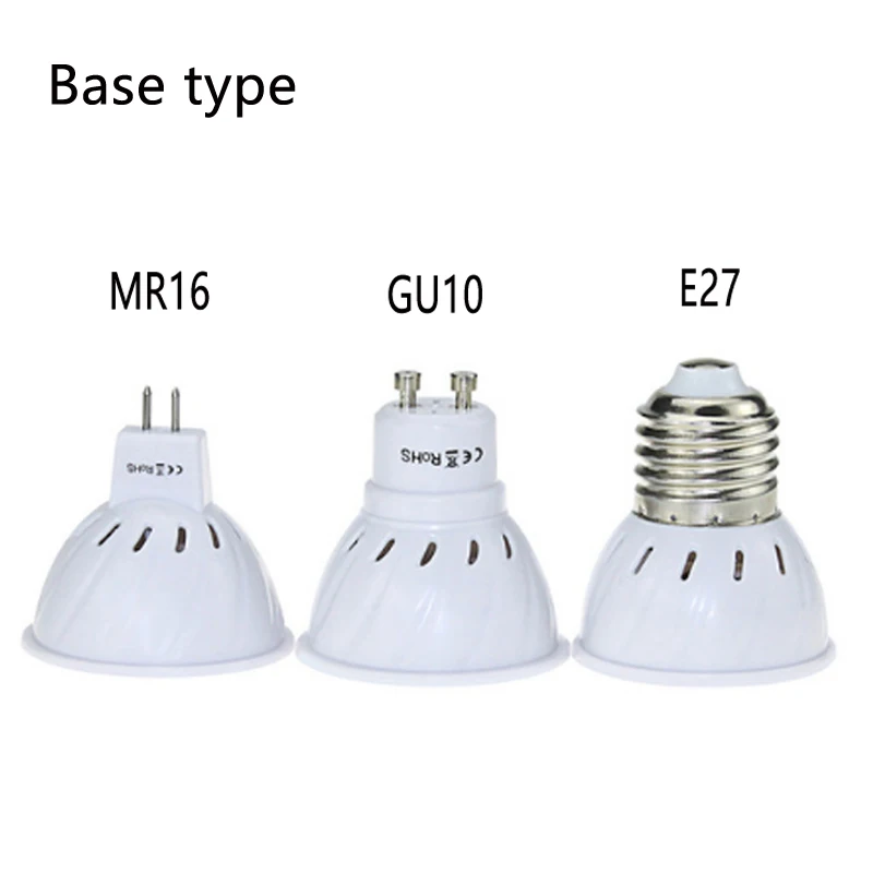 

Lampada E27 GU10 MR16 48led 60led 80led LED Bulb Spotlight Lampara LED Lamp 220V SMD2835 Spot Light 230V Cold / Warm White