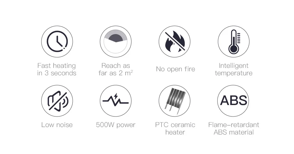 Máy sưởi điện cầm tay Baseus