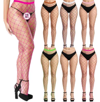 

SHENGRENMEI Sexy Stockings Women's Tights 10Color Europe America Popular Pantyhose Big Mesh Tights Female Erotic Party Hosiery