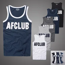 Майка мужская хлопок летняя вышивка Фитнес Бодибилдинг tanktop af Топы