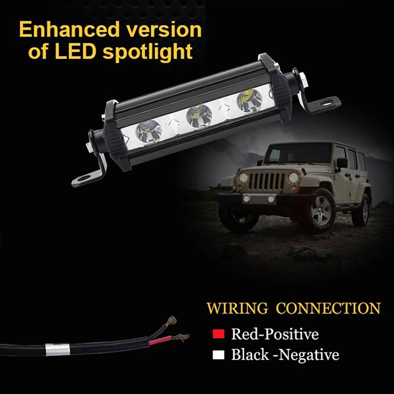 Автомобильный Стайлинг 4 ''9 W 3 светодиодный рабочий свет бар 12 V DRL светодиодный автомобильный рабочий свет Прожектор Runnig огни для внедорожник мотовездеход внедорожник 4WD