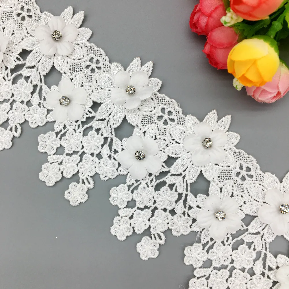 

GXINUG 2 ярда, бриллиант, цветок сливы, органза, цветок, кружевная ткань, отделка, лента, свадебное украшение