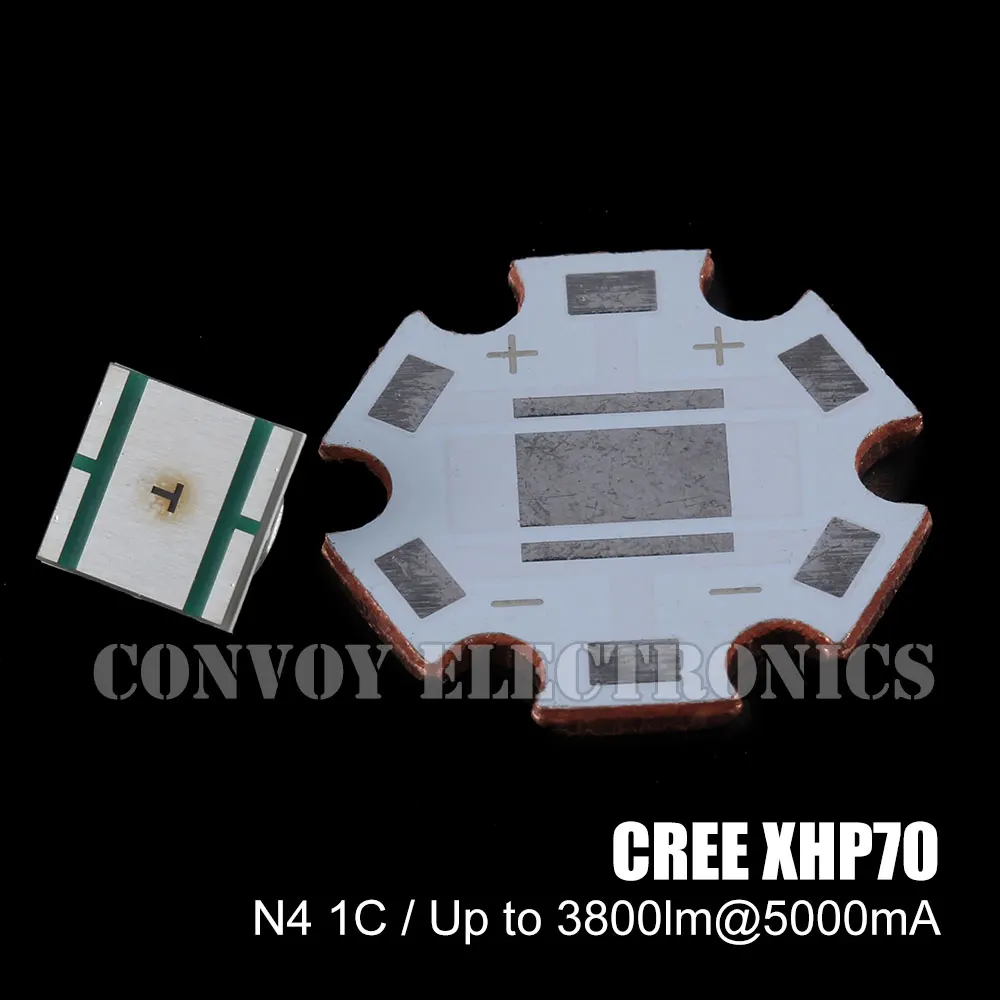 CREE XLAMP XHP70 N4 1C/N2 3A с 20 мм медной DTP пластиной