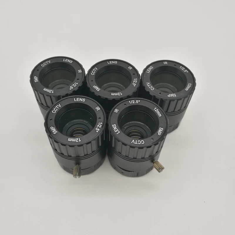 

CWH 5MP Resolution Security Surveillance Big CS IR Lens 12MM 5.0 Megapixel Fixed CCTV Lens Use for CCTV Camera