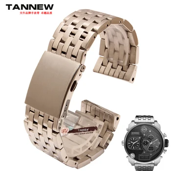 

Width 24 mm 26 mm 28 mm 30 mm metal watch with stainless steel strap black silver buckle, double-click the DZ7221 DZ7257+ Tools