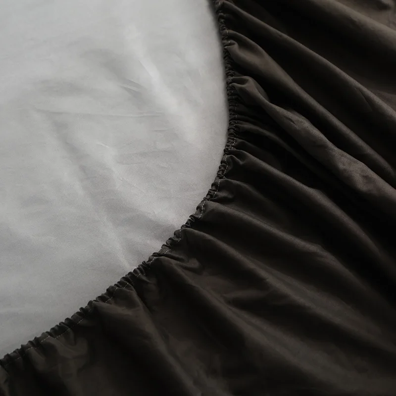 Hyha водонепроницаемый простынь простой сплошной цвет полиэстер наматрасник для спальни отеля кровать Протектор Эластичный Коврик постельное белье