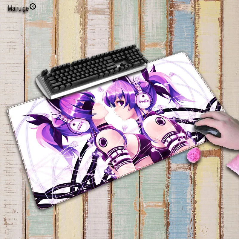  Mairuige Anime Girl Large Gaming Mouse Pad Lockedge Mouse Mat For Laptop Computer Keyboard Pad Desk