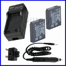 Батарея (2 шт) + Зарядное устройство для Panasonic cga-s005, CGA S005, s005e, cga-s005a/1B, CGA-S005E, dmw-bcc12 литий-ионный Перезаряжаемые