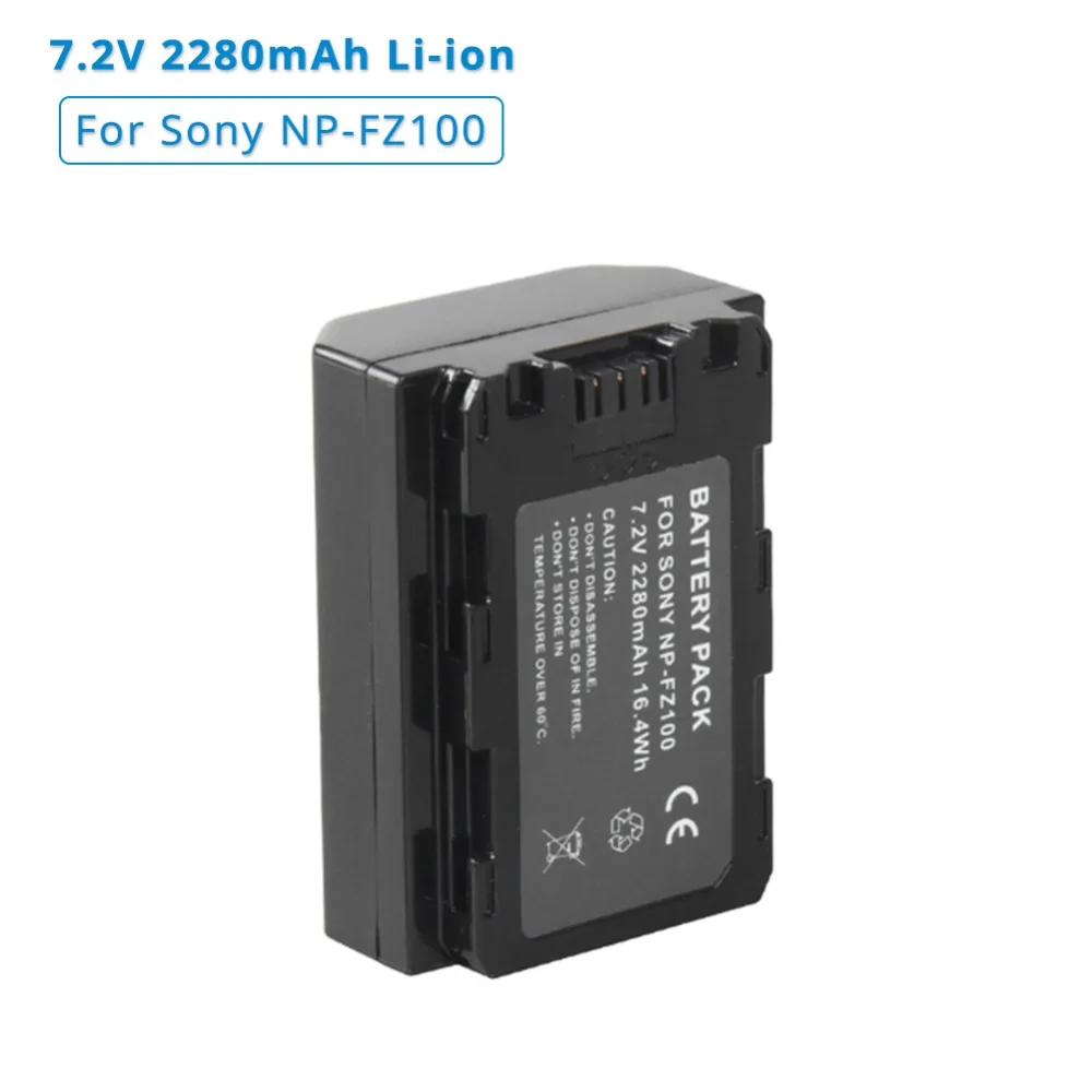

NP-FZ100 NP FZ100 2280mAh Replacement Camera Battery for Sony Alpha a9 A7R III,A7 III,ILCE-9,ILCE9,ILCE-7RM3,ILCE-7M3,Mark III