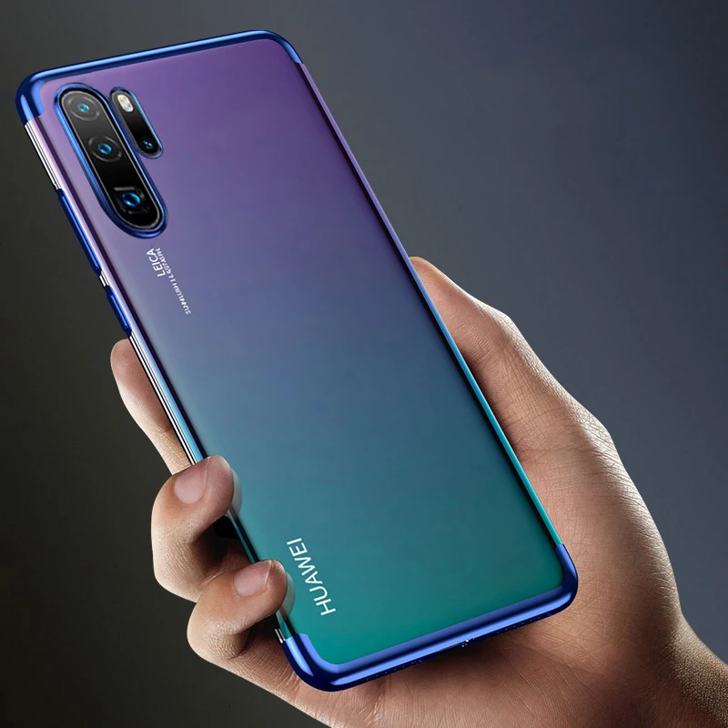 Чехол из ТПУ с покрытием для huawei Honor 20 Pro P Smart Z Plus Y9 Prime Y5 Y6 Pro, мягкая силиконовая прозрачная задняя крышка, чехол для телефона s