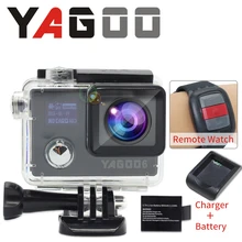 Original YAGOO6 Wifi Action camera Ultra HD 1080P Viideo deportiva 1080P 30fps ir pro camera a prova agua Duas Baterias
