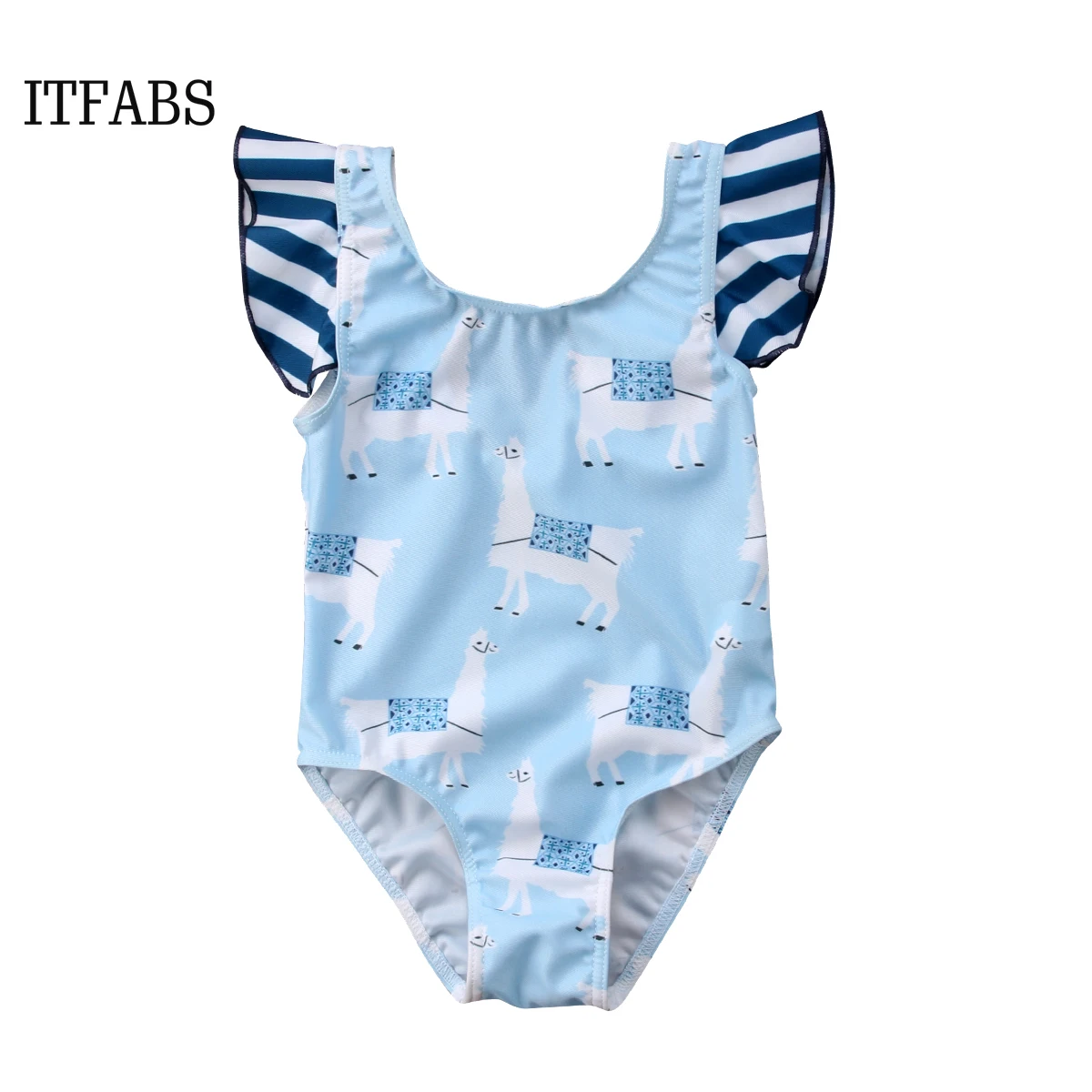 girls llama swimsuit