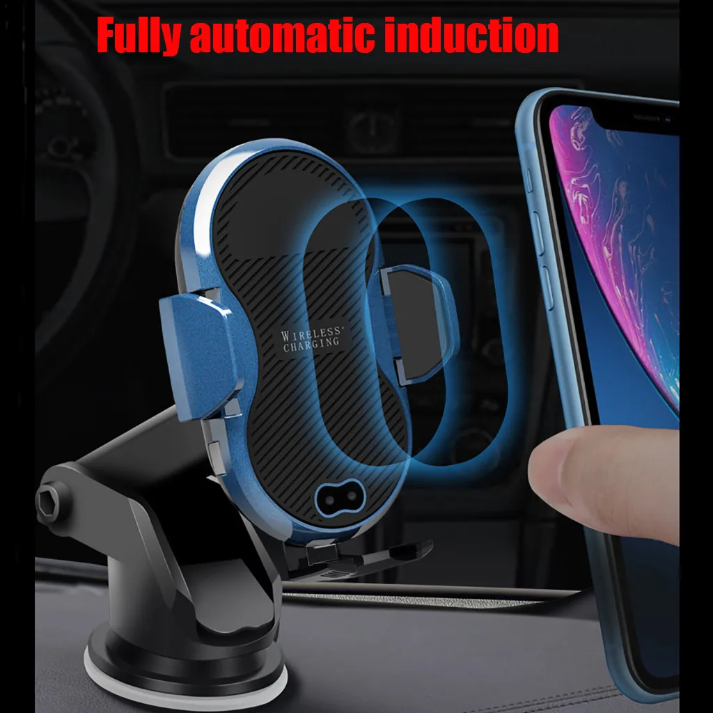 10W Qi Wireless Car Charger Automatic Induction Car Mount and Air Vent Holder For SamsungS10e/ S10/S10 PLUS For iPHONE + 10W Qi Wireless Car Charger Automatic Induction Car Mount and Air Vent Holder For SamsungS10e/ S10/S10 PLUS For iPHONE +