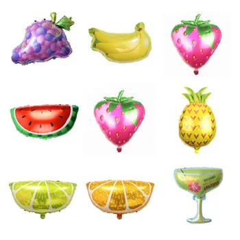 

1pcs Pineapple banana orange grape various fruit balloons children birthday party decorations kdis baby shower balloon globos