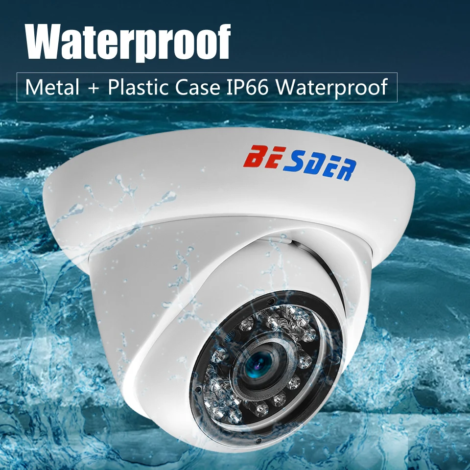 BESDER 720 P/960 P/1080 P ONVIF ip камера водонепроницаемая IP66 наружная купольная P2P