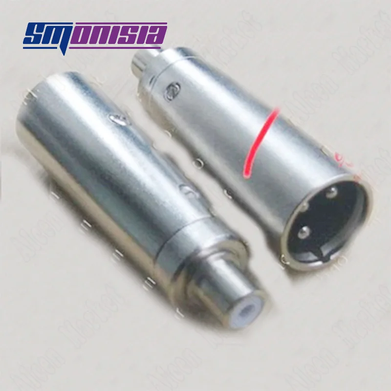 

Smonisia 20pcs-200pcs XLR Male J Plug Turn RCA Female K Connectors Adapter Metal Case