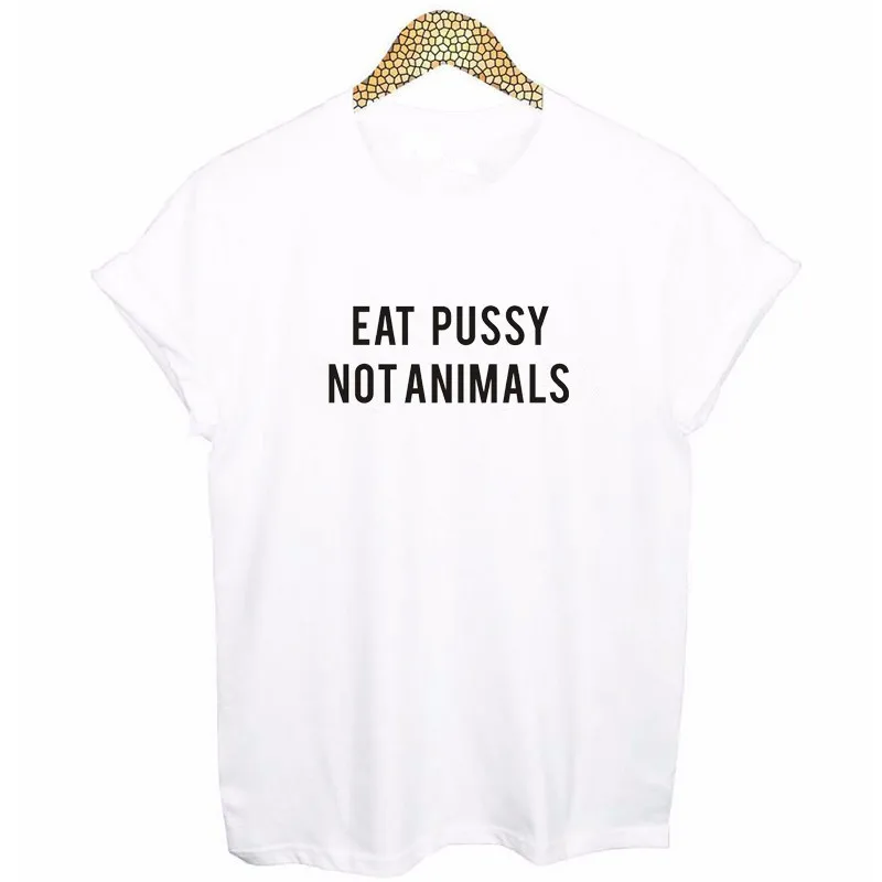 Футболка с принтом Eat Pussy Not animals все цвета футболки Женская графическая футболка