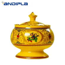 Китайский дворец стиль керамические чайные банки пуэр Longjing кунг-фу чайный набор многоцелевая банка для хранения кофе конфеты гайка Подарочная коробка канистра