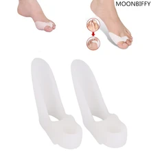 Силиконовый вальгус палец ноги разделитель для коррекции Установить ночь с ортезом обуви аксессуары дышащая Абсорбирующая стелька