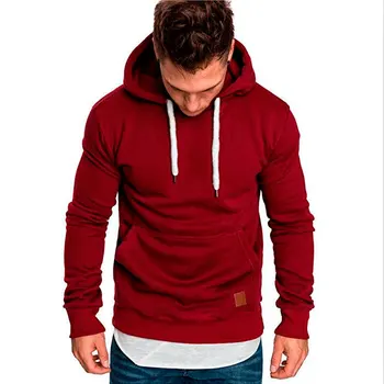 

Newly Men Winter Hoodies Long Sleeves Pockets Hooded Pullover Minimalist Casual Sports Tops DO99