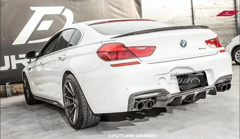 F06 F12 F13 M6 задний диффузор из углеродного волокна для BMW 640i 650i M tech Sport & бампер 2012