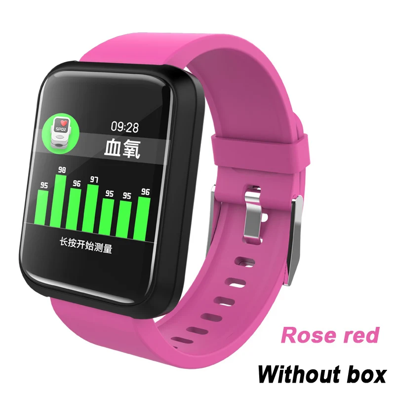 Rose red Hold Mi Sport3 Смарт-часы фитнес-трекер для мужчин кровяное давление IP68 Водонепроницаемые Часы Smartwatch для IOS Android Носимых устройств - Цвет: Rose red