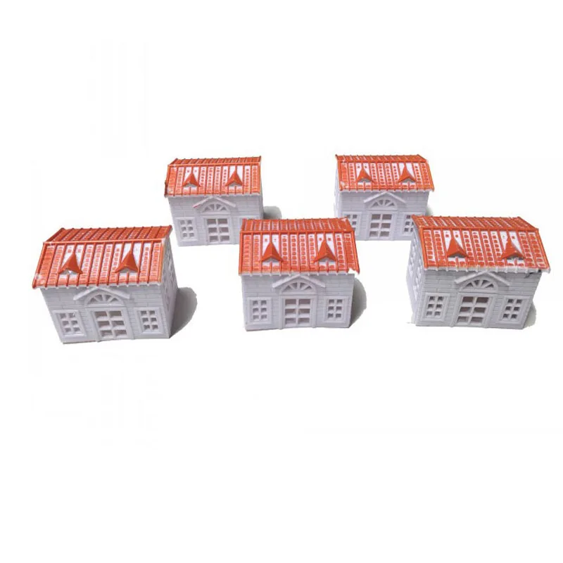 

2 Pcs New Military Static House White Two-sided House Sand Table Scene Camp Bulk Accessories Model Toy