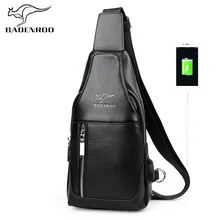 Badenroo Мужской груди Сумки модные кожаные Сумки через плечо Брендовая Дизайнерская обувь Для мужчин Повседневное Курьерские сумки Сумки Портативный Сумки на плечо