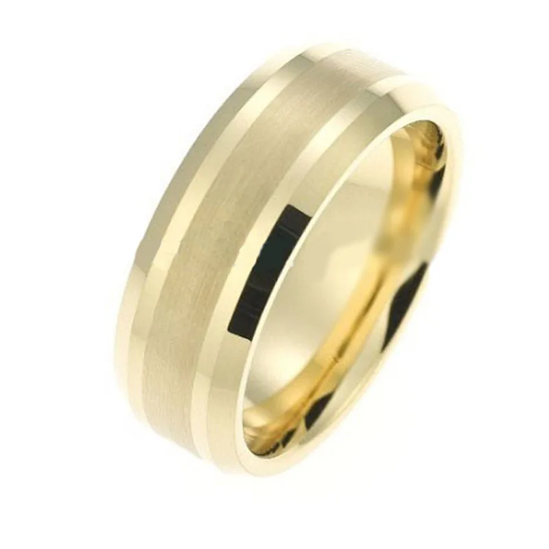 

Customized Ring Wholesale Free Shipping USA Canada Russian Gold Tungsten Carbide Ring Women Men's Wedding Band Bridal Jewellery