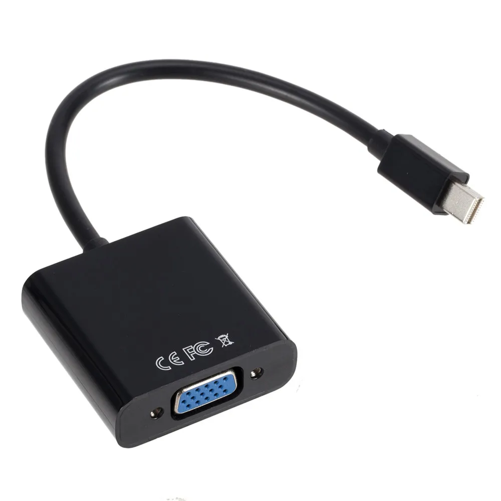 Мини DP к VGA видео кабель адаптер 1080P Thunderbolt Mini DisplayPort порт дисплея кабели для Apple