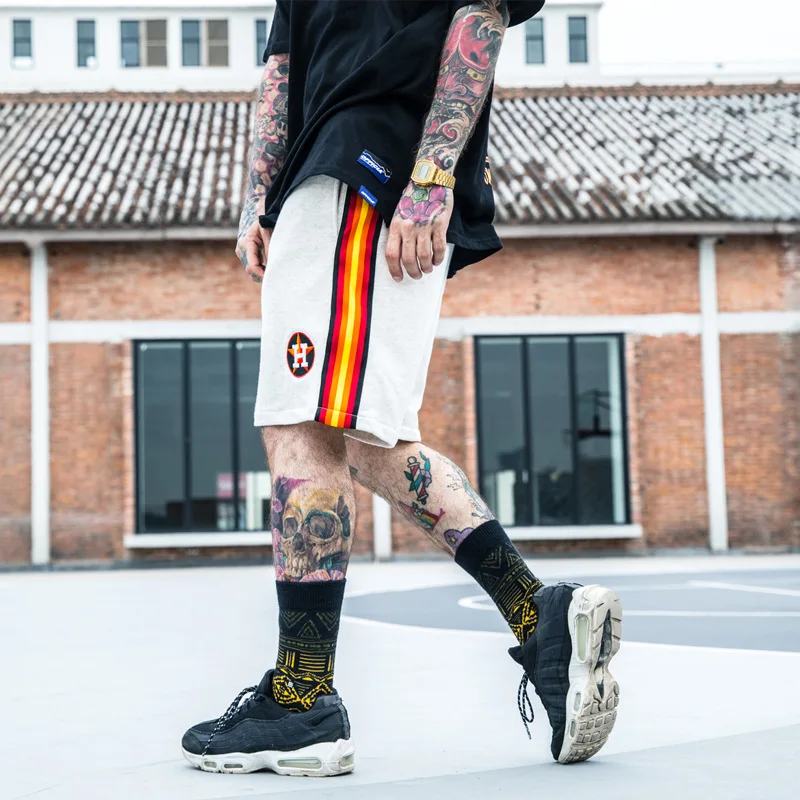 Летний уличный стиль простой контрастный цвет бар Шорты Молодежные шорты для студентов брюки хлопковые шорты