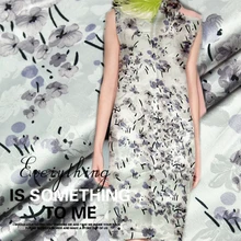 LEO& LIN стрейч сатин жаккард небольшой цветочный платье рубашка ткани и синтетические волокна ткань брюки 50 см