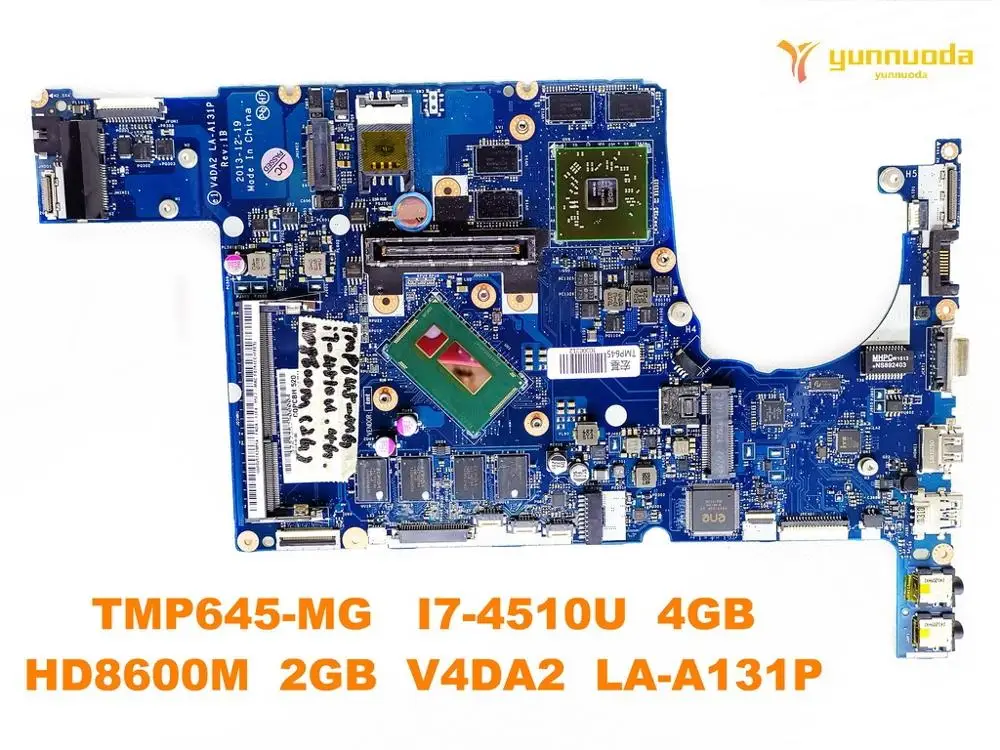 Оригинальный Для ACER P645-MG Материнская плата ноутбука TMP645-MG I7-4510U 4 Гб HD8600M 2 V4DA2 LA-A131P