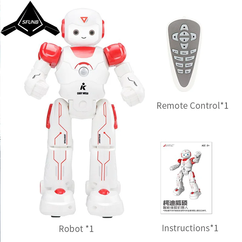 

2019 new JJRC R12 companion interactive robot song and dance programming voice chat LED lighting children's toys robot dog gift