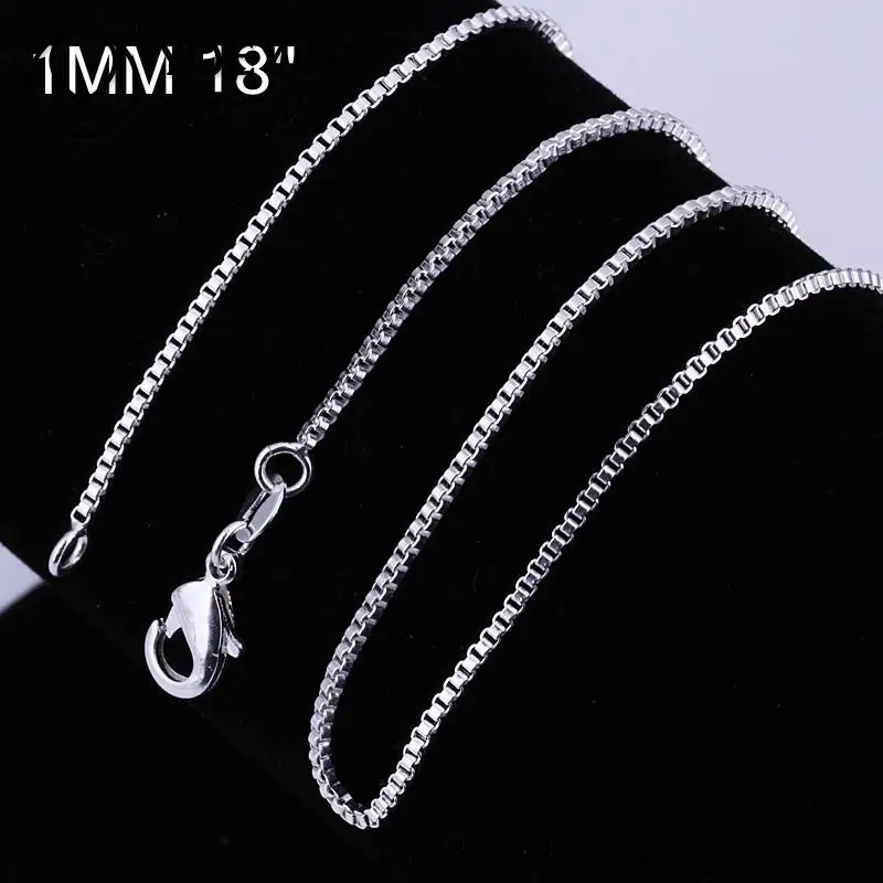 

2016 silver plated long chain necklace accessories unisex jewelry for women men C007-18 snake chain