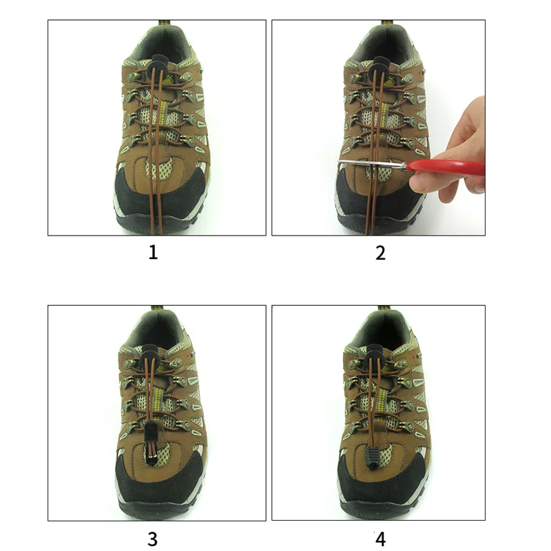 New 1 Pair Free Shipping Multicolor Sport Fitness Shoe Laces Colorful Lock Shoelaces Shoestrings Elastic Shoes Jogging Triathlon