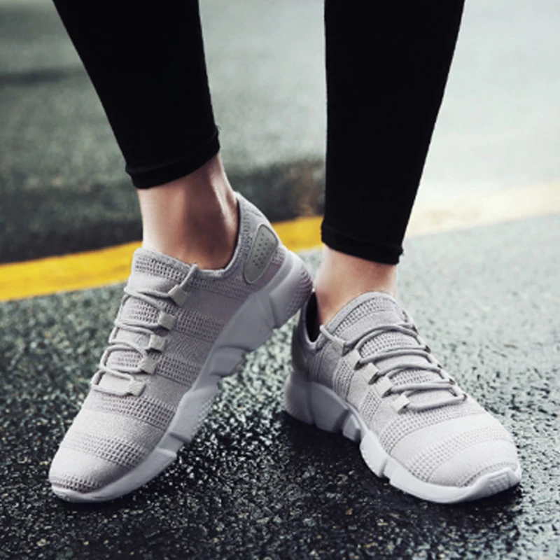 

LASPERAL Torridity Men Vulcanize Shoes Size 44 Breathable Casual Sports Male Sneakers Mesh Trainers -up Flat Shoes