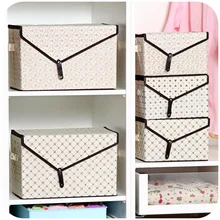 2016 Large sized clothes storage box 2pcs set clothing and toys container sorting box shoe box