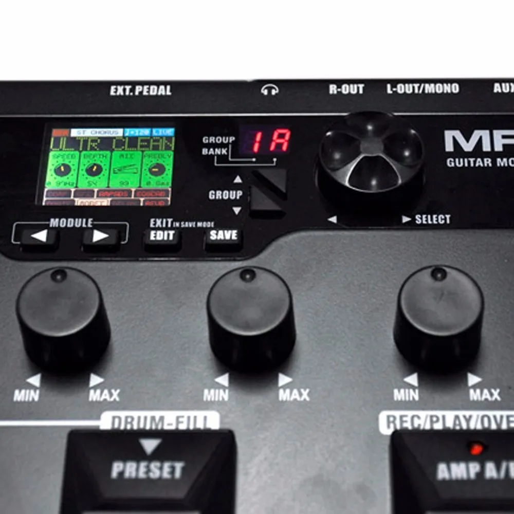 NUX MFX-10 моделирование Гитарный процессор гитарный эффект педаль рекордер для ударных 55 эффект 72 предустановка Многофункциональный