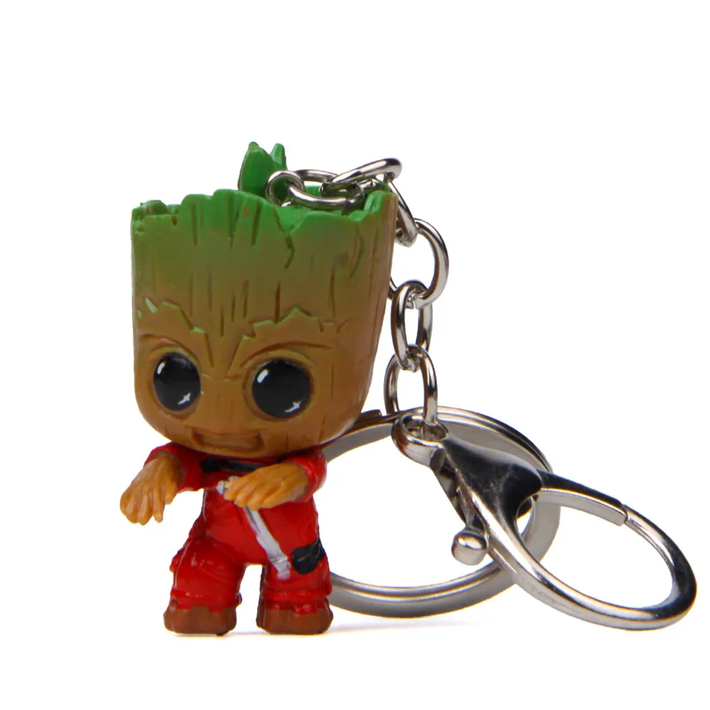 Baby Groots дерево человек фигура игрушки брелок кулон фигурки из фильма подвески для