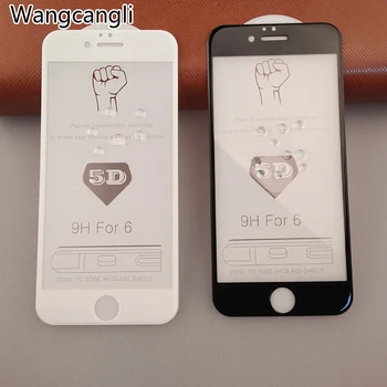 

10pcs 5D Curved Full Cover Tempered Glass for iPhone 6 6s plus Hard Gloss Edges Screen Protector for iPhone 7 7 plus Glass