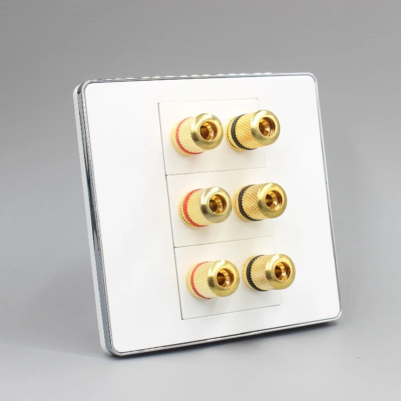 6 ports speaker connector wall panel pic 2