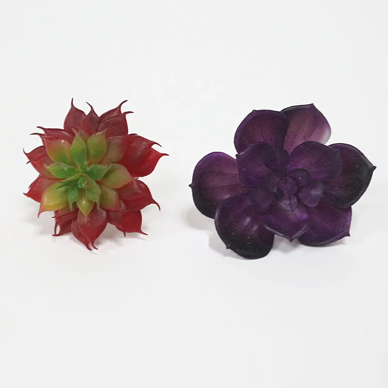 Flone High Quality Artificial Plants Succulents Lotus Mini Green Simulation Plant Home Office Garden Fake Flower Decoration (12)