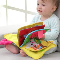 Малыш книга из ткани для детей коляска познание писк Милые игрушки мягкие рано утром Образование Развивающие книжки