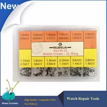 Ассорти Размеры Водонепроницаемый Часы подготовки Запчасти уплотнительное кольцо резиновая часы короны, шайба уплотнительное кольцо резиновая Смотреть крон