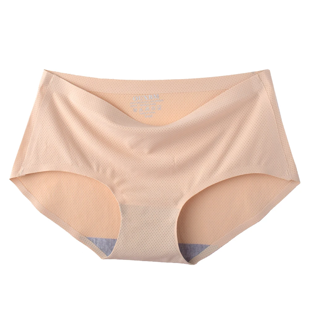 Nudy color Sexy Underwear Women Seamless Single Pack, Seamless Briefs Underwear Breathable No