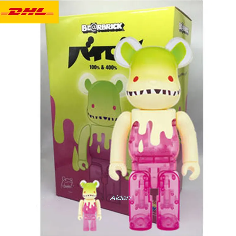 

11" Bearbrick Gloomy BB Be@rbrick 100%+400% BRIAN Original Fake BASIC PVC Action Figure Collectible Model Toy BOX 28CM Z790