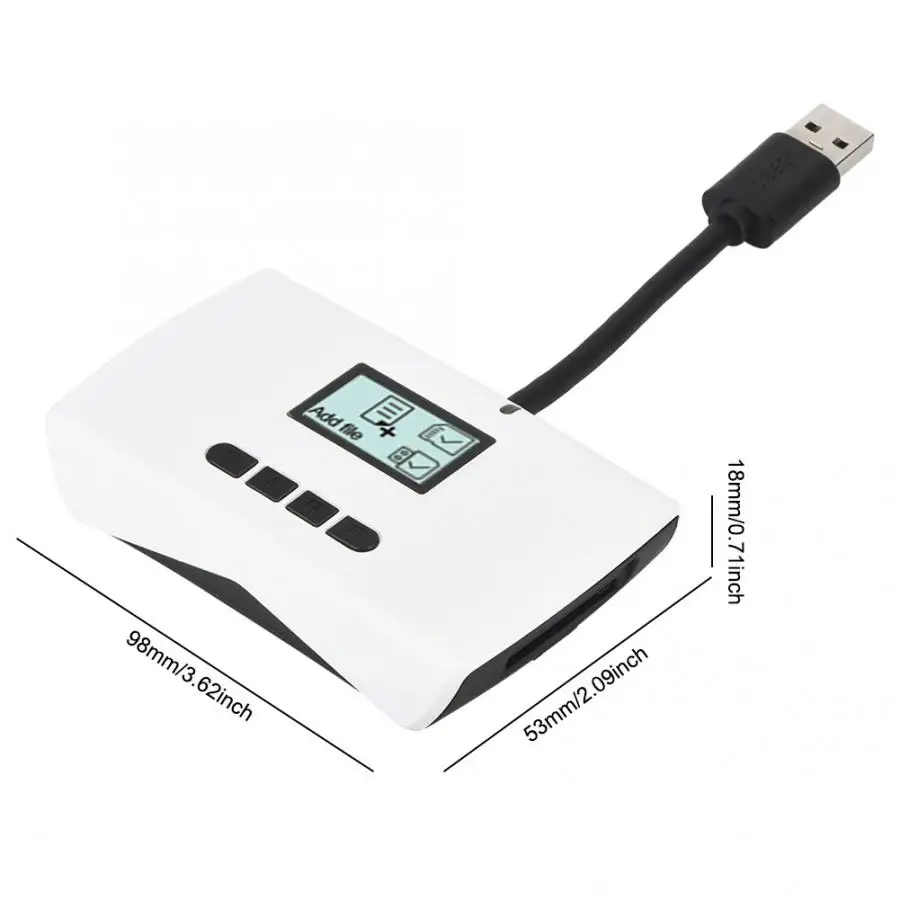 CAR-01 Smart Card Reader USB3.0 High-speed Transmission DSLR Camera Memory Card Data Recovery Data backup function